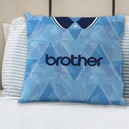 Manchester Blue - 1989 Home Retro Football Cushion 45cm - thumbnail 3
