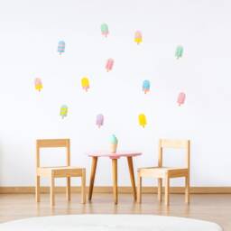 Popsicle Ice Cream Wall Decals, Eco-Friendly Kids Room Wall Stickers - thumbnail 2