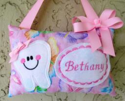 Personalized Tooth Fairy Pillow, Children's Keepsake, Custom Holder, Kids Gift, Gift - thumbnail 1