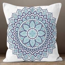 Blue Elephant Throw Pillow Cover/Animal Mandala Case/Bohemian Bedroom Decor/Living Room Cushion /Housewarming Gift/Cushion For Gift - thumbnail 4