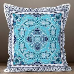 Blue Elephant Throw Pillow Cover/Animal Mandala Case/Bohemian Bedroom Decor/Living Room Cushion /Housewarming Gift/Cushion For Gift - thumbnail 2