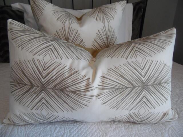 2 Color Optionstribal Leaf. Black.greige, Taupe, Khaki.pillow Cover. Home Decor.farmhouse.toss Pillow.throw Pillow.slipcovers - image 1