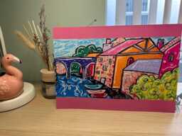 Knaresborough, A Day Out A4 Professional Art Print Of Original Artwork By Autistic Artist Emy Spinks - thumbnail 1