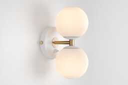Mia Mid Century Modern Wall Sconce White Sphere Milk Glass Globe Plafond Vanity Light Bedside Lamp Retro Fixture
