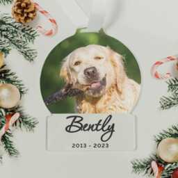 Personalised Photo Acrylic Christmas Ornament Custom Memorial Keepsake - thumbnail 4