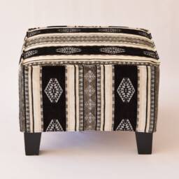 Ekenas Ottoman Cover F16 Tribal Bohemian Kilim Rug Ottoman Footstool Cover Tabouret Couverture Fu??hocker Abdeckung - thumbnail 3