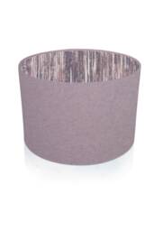 Handmade Lilac Drum Lampshade With Zephyr Pink Interior, Floral Table Or Ceiling Light - thumbnail 1