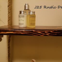Dark Rustic Ladder Shelf, 3 Tier Rope Ladder, Three Layer Mother's Day Gift, Gift For Mom, Farmhouse Decor, Hanging Wall - thumbnail 4