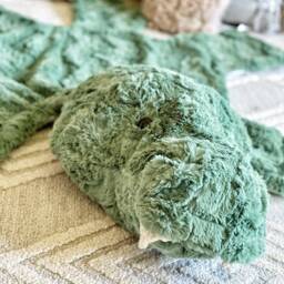 T-Rex Dinosaur Rug in Faux Fur For Dino Nursery Decor - thumbnail 2