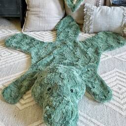 T-Rex Dinosaur Rug in Faux Fur For Dino Nursery Decor - thumbnail 3