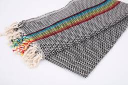Rainbow Turkish Beach Towel Quick Dry, Sand Free Peshtemal - thumbnail 1