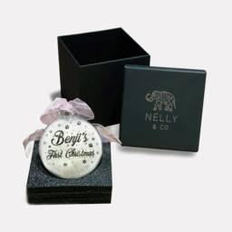 Dog's First Christmas - Personalised Bauble Glass Personalized Pet - thumbnail 2