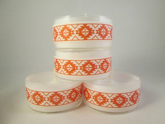 Aztec Candles, White Tealights, Large Xmas Tea Lights, Washi Festive Christmas Candles - image 1