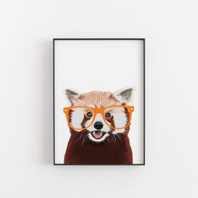 Red Panda, Red Panda Gift, Print, Poster, Wall Art, Panda, Lover, Gifts Under 20 - image 1