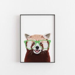 Red Panda, Red Panda Gift, Print, Poster, Wall Art, Panda, Lover, Gifts Under 20 - thumbnail 2