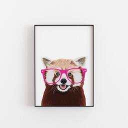 Red Panda, Red Panda Gift, Print, Poster, Wall Art, Panda, Lover, Gifts Under 20 - thumbnail 3
