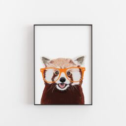 Red Panda, Red Panda Gift, Print, Poster, Wall Art, Panda, Lover, Gifts Under 20 - thumbnail 1