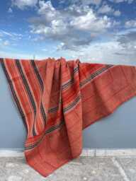 Boho Vintage Patchwork Kantha Quilt Reversible Block Print Cotton Handmade Throw Blanket - thumbnail 1