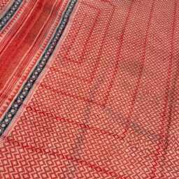 Boho Vintage Patchwork Kantha Quilt Reversible Block Print Cotton Handmade Throw Blanket - thumbnail 2