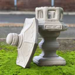 Japanese Pagoda Statue Concrete Lantern Figurine Stone Sculpture Zen Garden Ornament Pagoda Lover Gift Front Door Decoration - thumbnail 4