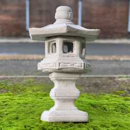 Japanese Pagoda Statue Concrete Lantern Figurine Stone Sculpture Zen Garden Ornament Pagoda Lover Gift Front Door Decoration - thumbnail 1