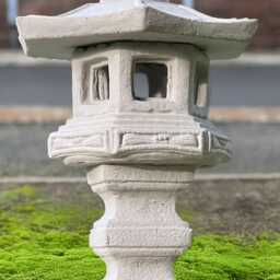 Japanese Pagoda Statue Concrete Lantern Figurine Stone Sculpture Zen Garden Ornament Pagoda Lover Gift Front Door Decoration - thumbnail 3