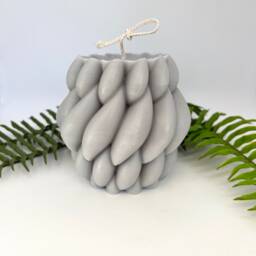 Scented Soy Candle, Braid Style Knot Fragranced Cotton Wick Candles, Premium Fragranced Candles. Xl Centrepiece Candle - thumbnail 4