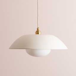 White Dusk Ceramic Lamp Shade & Pendant Set - thumbnail 2