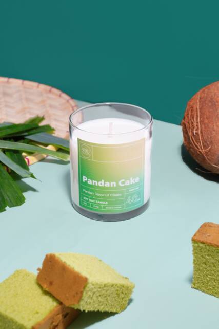 Pandan Cake Soy Wax Candle - Coconut Cream Scented - image 1