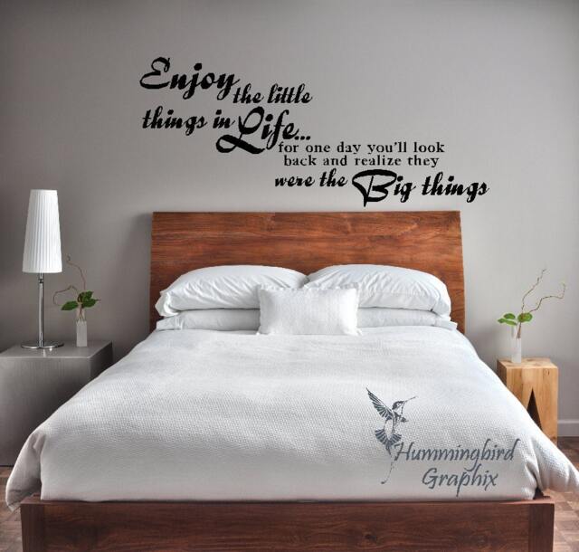 Enjoy The Little Things Wall Decal Inspirational Vinyl Art - image 1