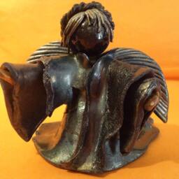 Angel, Miniature Resin Sculpture, Unique Pieces Entirely Handmade - thumbnail 3