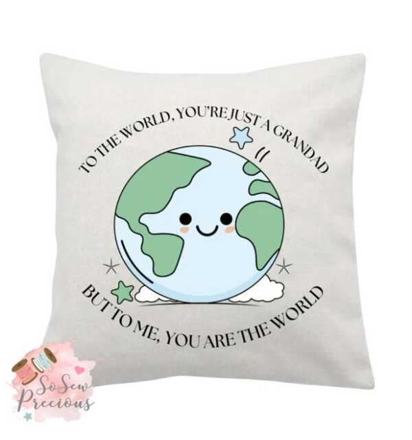 Grandad Cushion, Personalized Gift, Fathers Day
