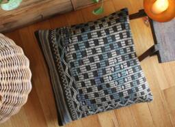 60cm - 24Inch Vintage Kilim Cushion Cover Handwoven Large Floor Sofa Pillow