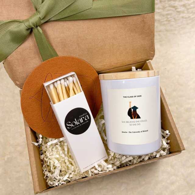 Graduation Candle, She Believed Could, Personalised University Gift, Soy Wax - image 1