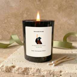 Graduation Candle, She Believed Could, Personalised University Gift, Soy Wax - thumbnail 3