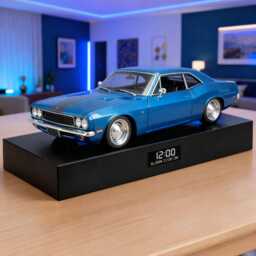 Chevrolet Camaro Z28 Car Alarm Clock - Realistic Engine Sound, Handmade, Enthusiast Gift - thumbnail 1