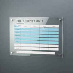 Personalised Acrylic Weekly Planner Plaque House Sign Printed Organiser Signage - thumbnail 2