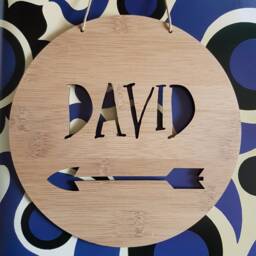 Personalised Wooden Wall/Door Hanging-Arrow-Wall Hanging-Wall Art-Wooden Sign-Custom Name-Kids Gift-Baby Gift-Lasercut - thumbnail 3