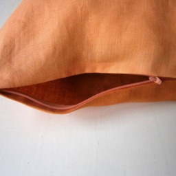 Linen Cushion Cover 2 Oranges - thumbnail 3