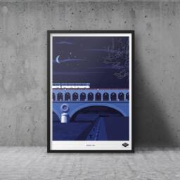Poster A3/Paris Xii - Aerial Metro Quai De La Gare - thumbnail 1