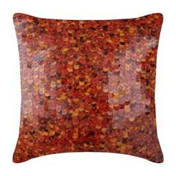 "Decorative Red Sofa Pillow 16""x16"
