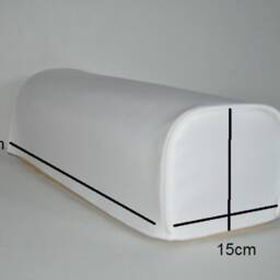 White Pair Faux Leather Classic Style Antimacassar Sofa Chair Arm Cap Protectors - thumbnail 3