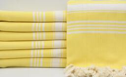 "Bright Yellow Towel, Turkish Towel, 40""x70" - thumbnail 1