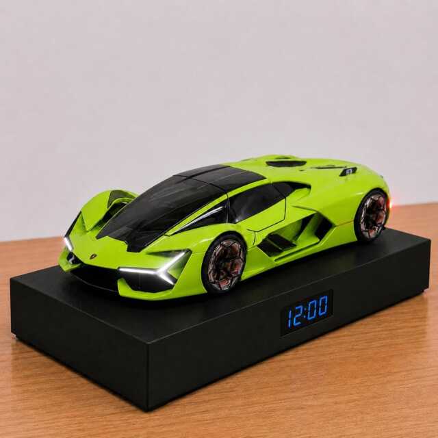 Hypercar Alarm Clock, Handmade, Realistic Engine Sound, Car Enthusiast Gift, Italian Futuristic Design - image 1