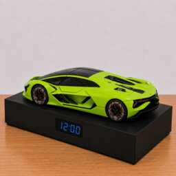 Hypercar Alarm Clock, Handmade, Realistic Engine Sound, Car Enthusiast Gift, Italian Futuristic Design - thumbnail 3