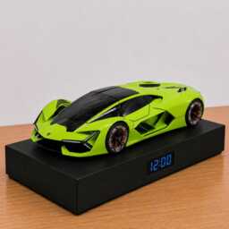 Hypercar Alarm Clock, Handmade, Realistic Engine Sound, Car Enthusiast Gift, Italian Futuristic Design - thumbnail 2