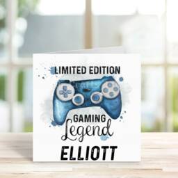 Personalised Gaming Cushion, Gift, Custom Gamer Pillow in Red, Blue, Or Gold, Gift For Him Her, Room Decor - thumbnail 2