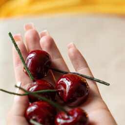 Cherry Birthday Cake Candles Handmade Soy Wax Party Toppers - Wedding Decor - thumbnail 3
