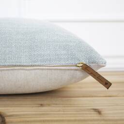 Seafoam Green Pillow Cover 20 X Textured Woven Decorative Throw 16 26 - Marina - thumbnail 2