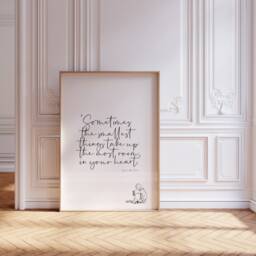 Classic Winnie The Pooh Quote Print, Prints, Illustration, Bear, Card - thumbnail 3